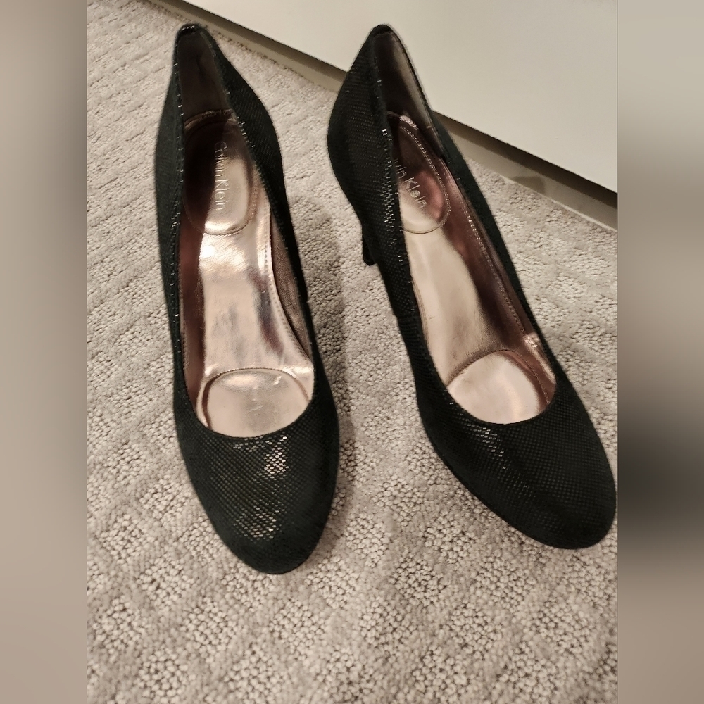 Calvin Klein Black Heels Size 8